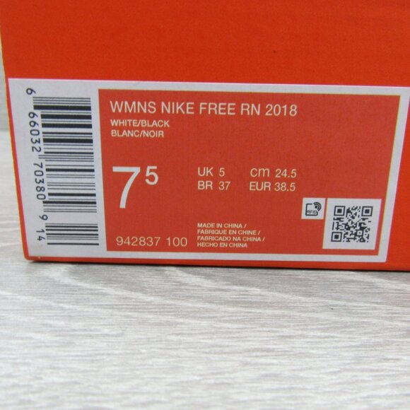 Nike Free RN 2018 Womens Running Shoes Size 7.5 White NEW - Picture 14 of 14
